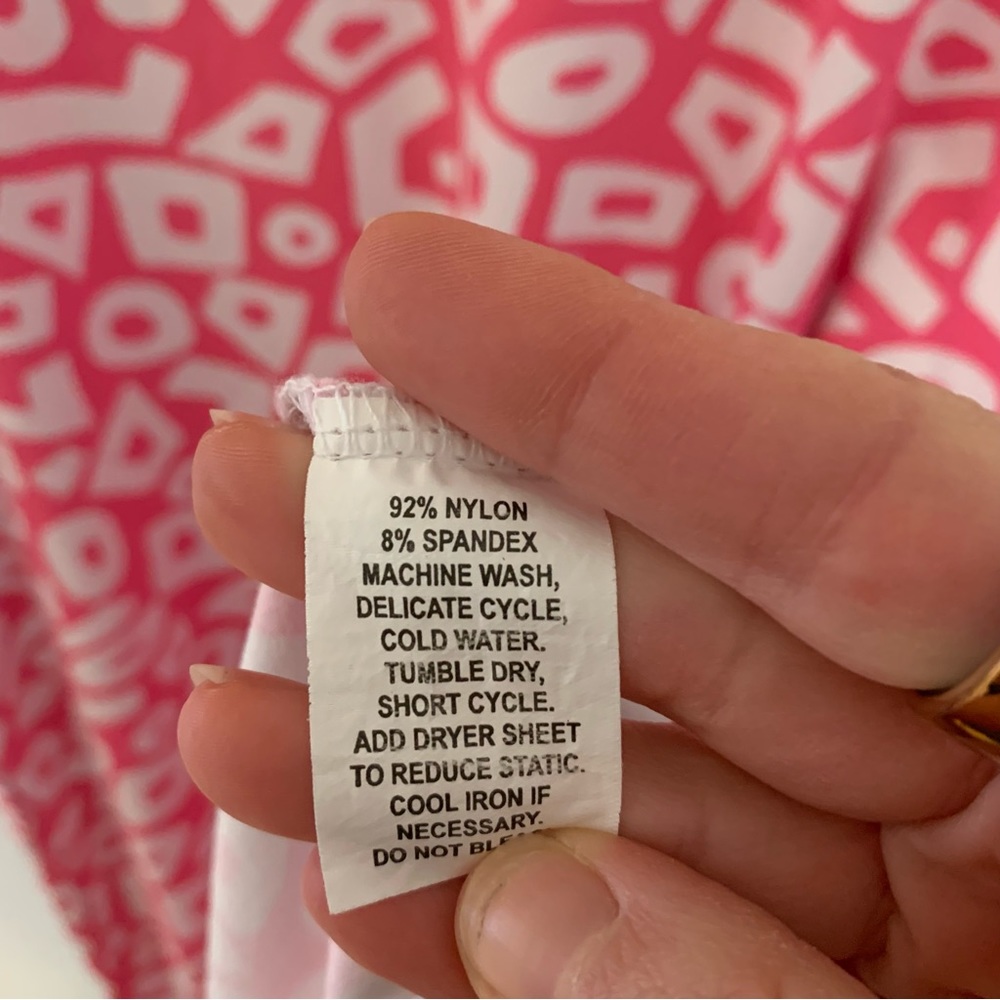 Barbara Gerwit pink and white dress D055 - Picture 4 of 5